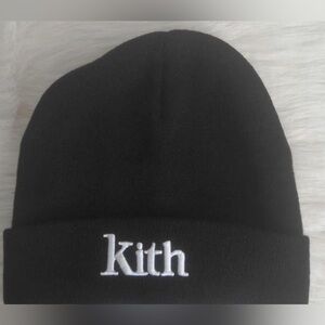 Kith Classic Black Knit Hat